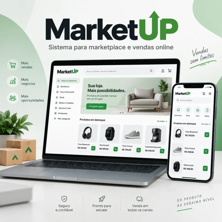 MarketUP sistema para marketplace e vendas online