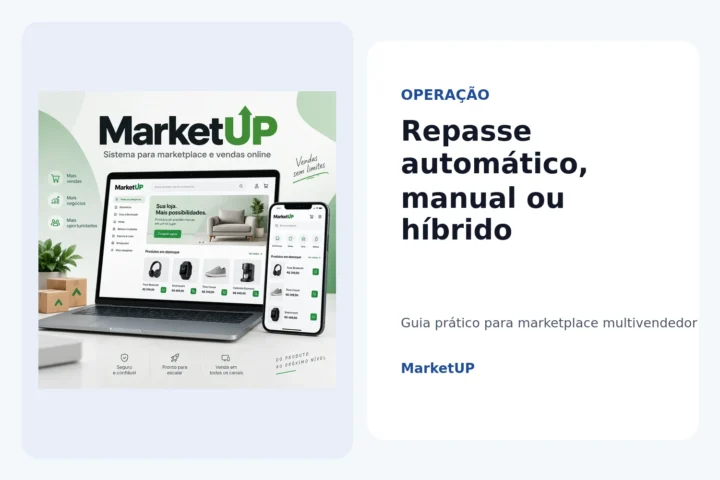 Repasse automático, manual ou híbrido em marketplace